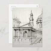 Briefkaart voor neoklassieke architectuur (Voorkant / Achterkant)