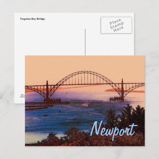 Briefkaart voor Newport (OR) (Voorkant / Achterkant)