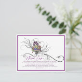 Briefkaart voor noodvakantie zonder geld (Staand voorkant)