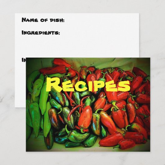 Briefkaart voor nuttige toepassing (Chilies) (Voorkant / Achterkant)