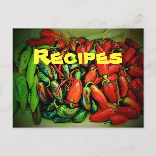 Briefkaart voor nuttige toepassing (Chilies) (Voorkant)