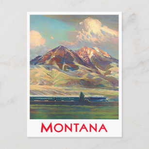 Briefkaart voor oldtimers van Montana