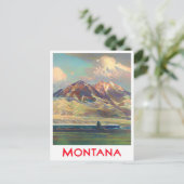 Briefkaart voor oldtimers van Montana (Staand voorkant)