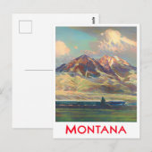 Briefkaart voor oldtimers van Montana (Voorkant / Achterkant)