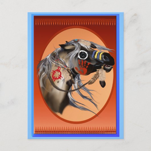 Briefkaart voor oorlogspaarden (Voorkant)