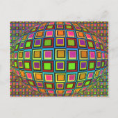 Briefkaart voor optische kunst (Voorkant)