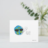 briefkaart voor opwarming van de aarde (Staand voorkant)