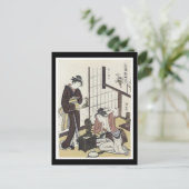 Briefkaart voor oude Japanse kunst (Staand voorkant)