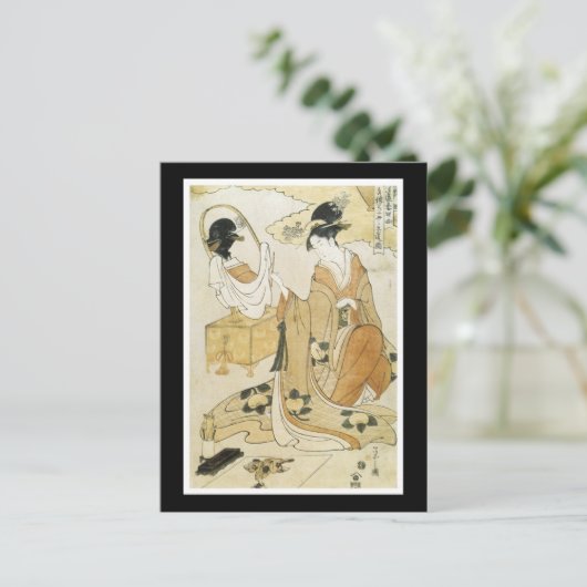 Briefkaart voor oude Japanse kunst (Staand voorkant)