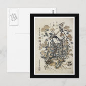 Briefkaart voor oude Japanse kunst (Voorkant / Achterkant)