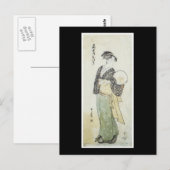 Briefkaart voor oude Japanse kunst (Voorkant / Achterkant)