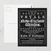 Briefkaart voor oude salem-heks (Voorkant / Achterkant)