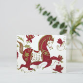 Briefkaart voor paardenastrologie (Staand voorkant)