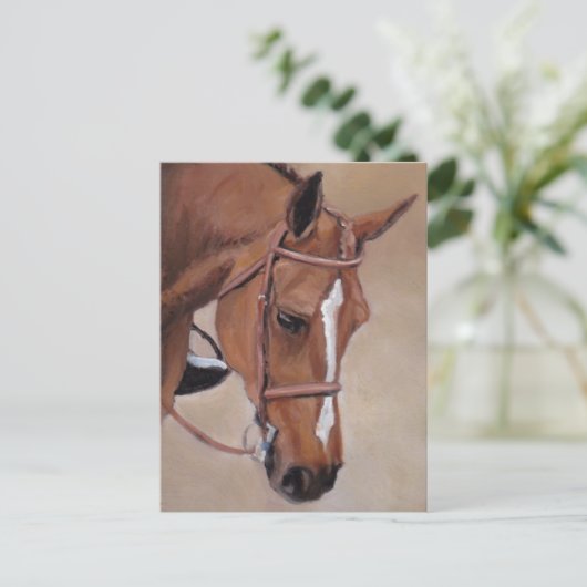 Briefkaart voor paardenpest (Staand voorkant)