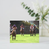 Briefkaart voor paardenraces (Staand voorkant)