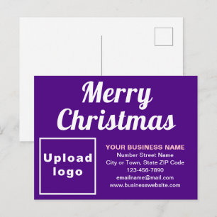 Briefkaart voor Paarse feestdag met Kerstmis