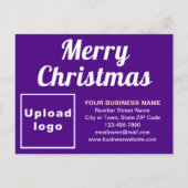 Briefkaart voor Paarse feestdag met Kerstmis (Voorkant)