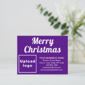 Briefkaart voor Paarse feestdag met Kerstmis (Staand voorkant)