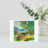 Briefkaart voor paradijs overwegen (Staand voorkant)