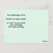 Briefkaart voor  parochianen (Achterkant)