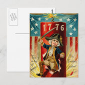 Briefkaart voor patriottische jongen (Voorkant / Achterkant)