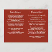 Briefkaart voor persoonlijk gebruik bij Apple Pie  (Achterkant)