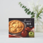Briefkaart voor persoonlijk gebruik bij Apple Pie  (Staand voorkant)