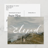 Briefkaart voor persoonlijke bekendmaking via Elop (Voorkant / Achterkant)