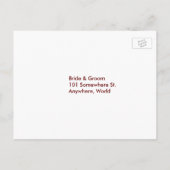 Briefkaart voor persoonlijke weddenschappen en roo (Achterkant)