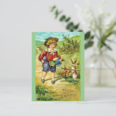 Briefkaart voor  peuter en paasmakerij (Staand voorkant)