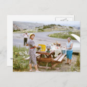 Briefkaart voor picknick langs de weg (Voorkant / Achterkant)