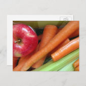 Briefkaart voor plantaardige kunst (Voorkant / Achterkant)