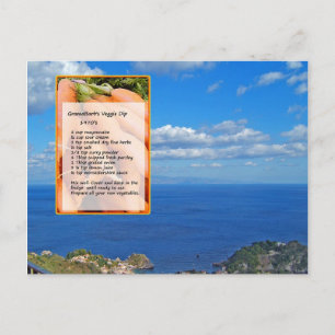 Briefkaart voor plantenzakje