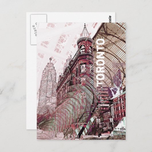 Briefkaart voor platte ijzerbouw (Voorkant / Achterkant)