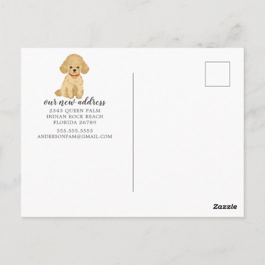 Briefkaart voor porseleinverplaatsing (Achterkant)