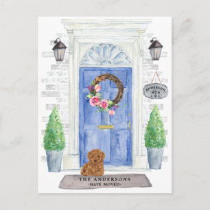 Briefkaart voor porseleinverplaatsing