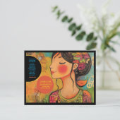 Briefkaart voor positieve bevestiging (Staand voorkant)