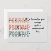 Briefkaart voor positieve bewustwording van het le (Voorkant / Achterkant)