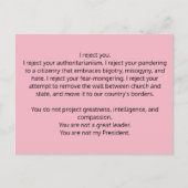 Briefkaart voor President Trump (Voorkant)