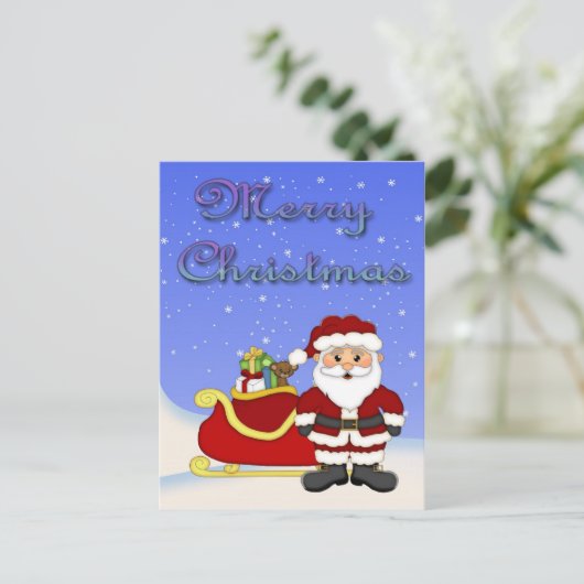 Briefkaart voor pretkerst (Staand voorkant)