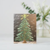 Briefkaart voor prettige kerstbomen (Staand voorkant)