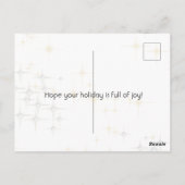 Briefkaart voor prettige kerstdansers (Achterkant)