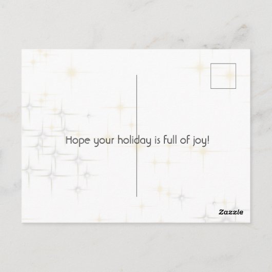 Briefkaart voor prettige kerstdansers (Achterkant)