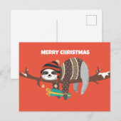 Briefkaart voor prettige kerstfeestdag (Voorkant / Achterkant)