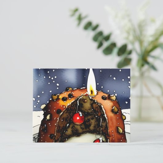 Briefkaart voor prettige kerstfeestdag (Staand voorkant)