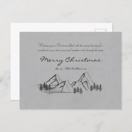 Briefkaart voor prettige kerstfeestdagen