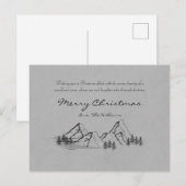 Briefkaart voor prettige kerstfeestdagen (Voorkant / Achterkant)
