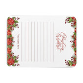 Briefkaart voor prettige kerstfeestdagen magneet (Horizontaal)