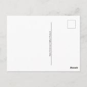 Briefkaart voor prettige kerstfeestdagen met X-mas (Achterkant)