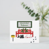 Briefkaart voor prettige kerstfeestjes (Staand voorkant)